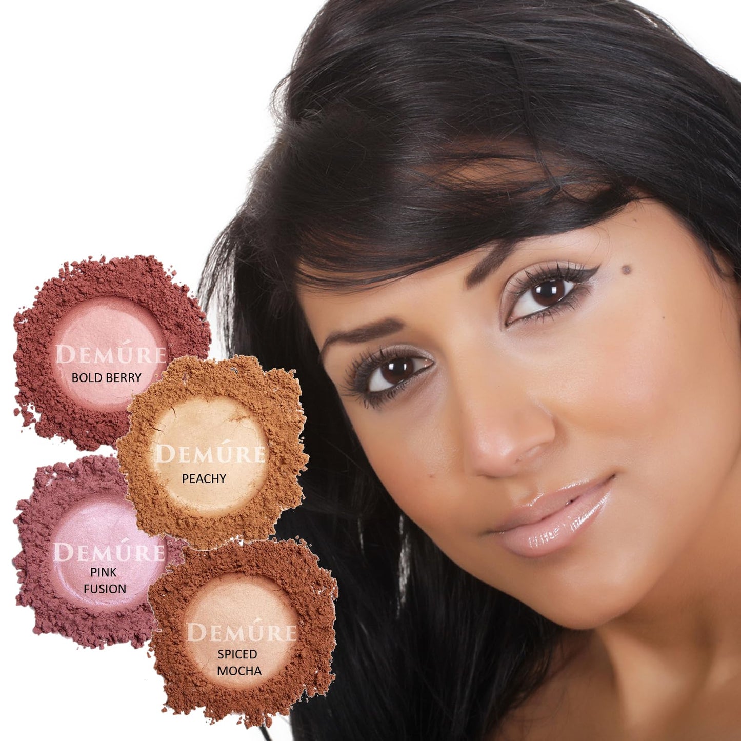 Mineral Make Up Blush, Loose Powder Makeup, Professional, Cruelty Free Makeup, Blush Powder By Demure (Spiced Mocha)