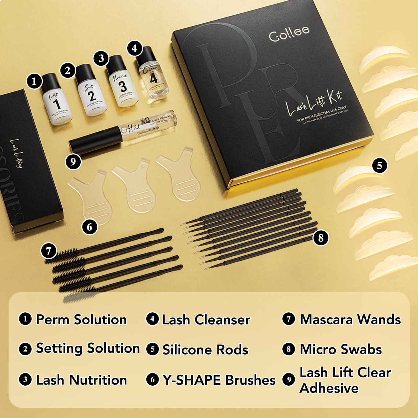 Lash Lift Kit & Brow Lamination Kit Professional Eyelash Perm Kit Semi-Permanent Lash Curling Perming With Detail Instruction Easy For Beginner Achieve Salon-Quality Lash Lift At Home