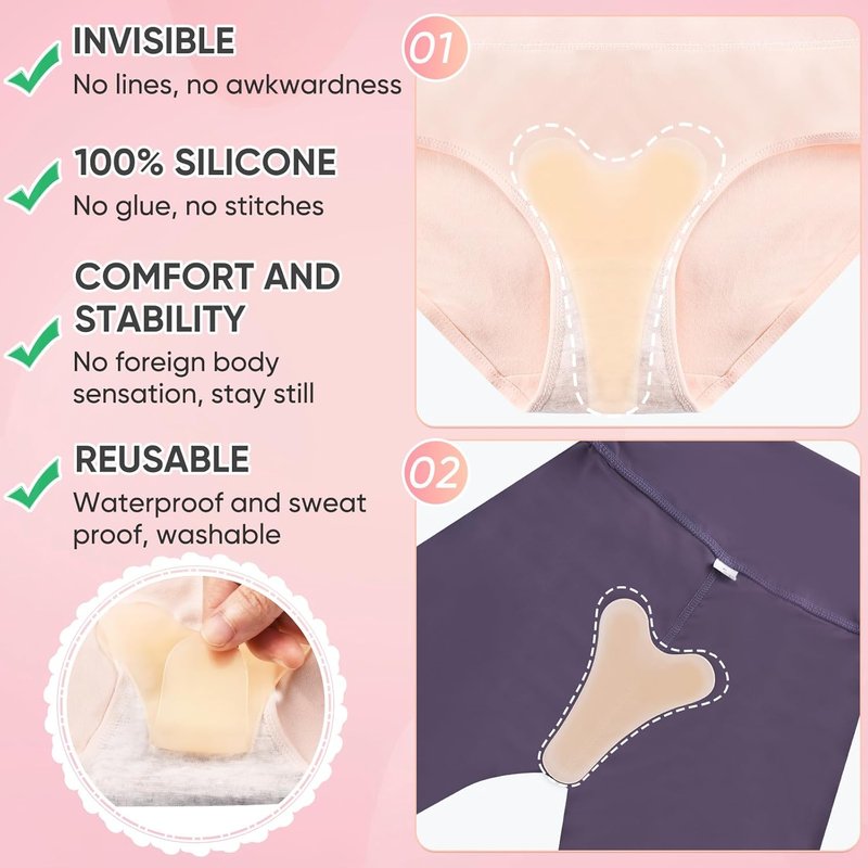 Y Shape Silicone Concealer - 4 Pack Reusable Seamless Cover for Flawless Skin | Yellow