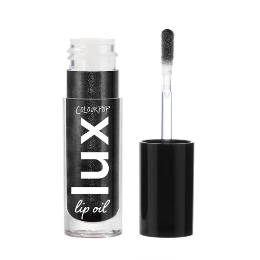 ColourPop x Twilight Lux Lip Oil - Hydrating, Sheer Tinted Lip Oil Formulated with Antioxidant-Rich Chamomile Extract & Calendula Oil - Non-Greasy, Nourishing Black Lip Oil - Team Jacob (0.16 oz)