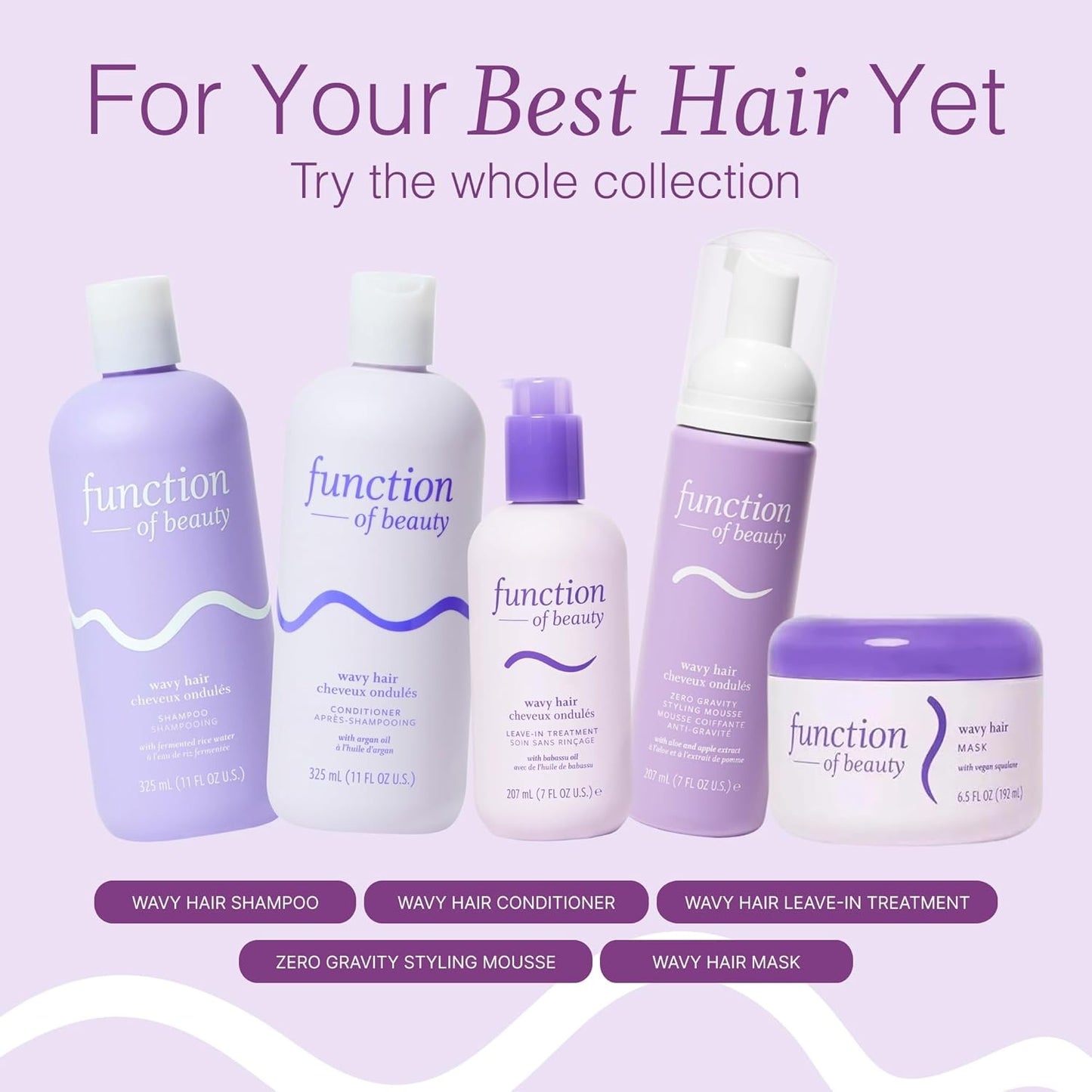 Wavy Hair Mousse for Styling - Anti-Frizz Volume & Definition | Lightweight Texturizing Foam for Natural Waves