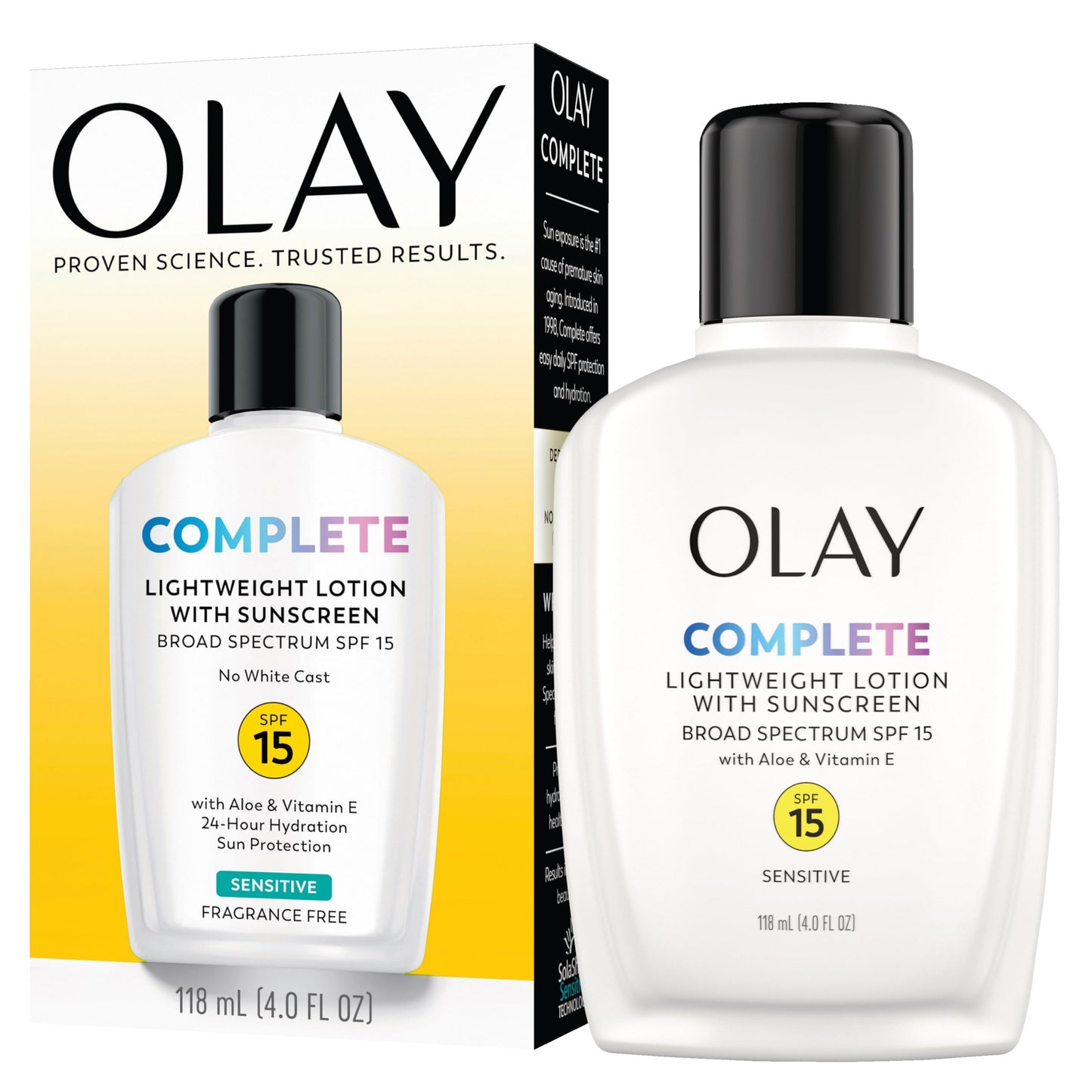 OLAY Complete All Day Moisturizer SPF 15, Sensitive 4 oz (Pack of 2)