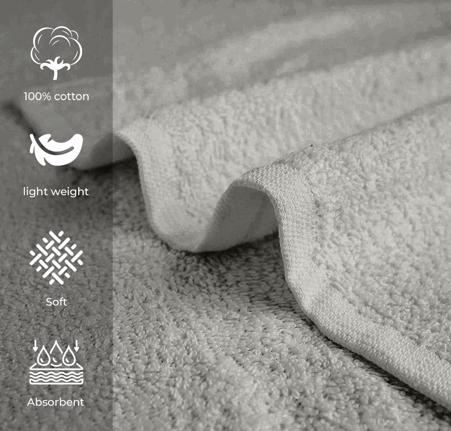 Avalon Towels Salon Towel - Silver Hand Towels Bulk Pack of 24-100% Cotton Absorbent Spa, Facial & Gym Towel for Working Out - 16x27 Inches (Not Bleach Proof)