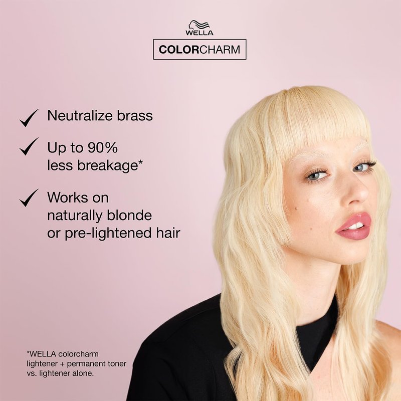 COLORCHARM Permanent Liquid Toners, Neutralize Brass, Free of Parabens, Vegan, T18 Lightest Ash Blonde, 1.4 fl oz (Pack of 3)