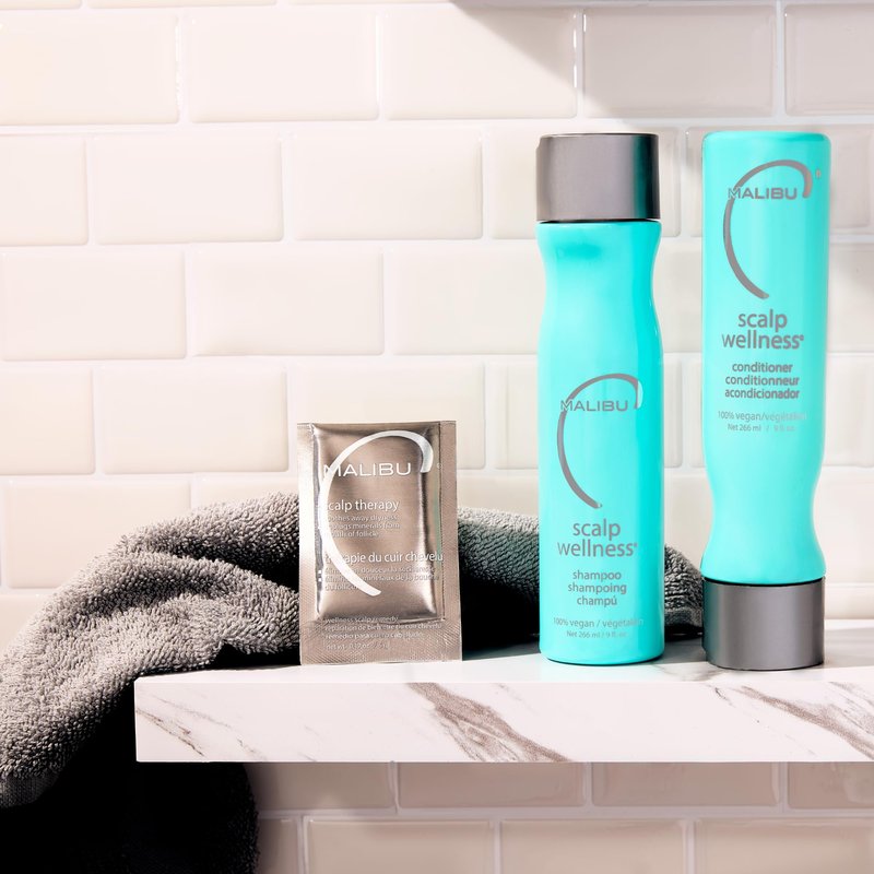 Malibu C Scalp Wellness Hair Shampoo - Sulfate-Free & Moisturizing Shampoo - Nourishing Scalp Care with Sulfate-Free Surfactant Technology (9 oz)