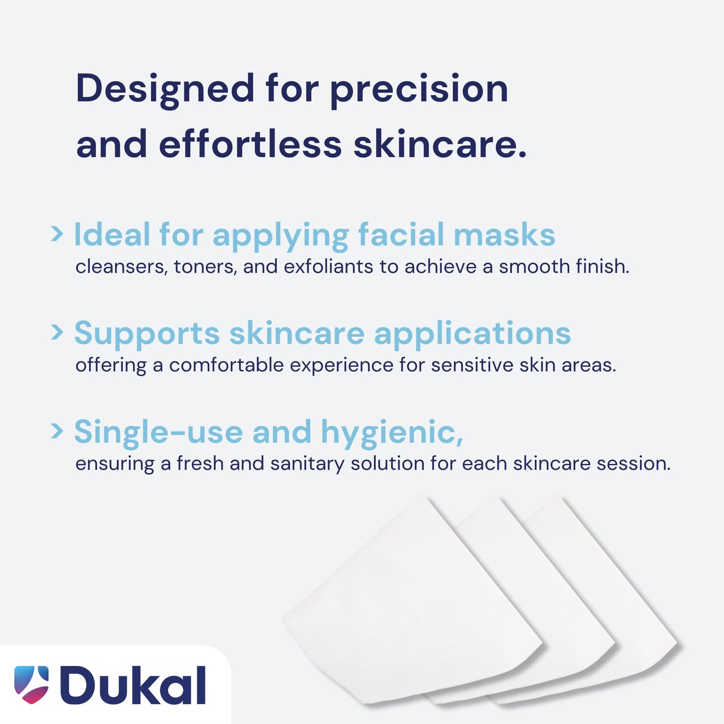 Dukal 900345 Beauty Wipe, 4" x 4", Pack of 200