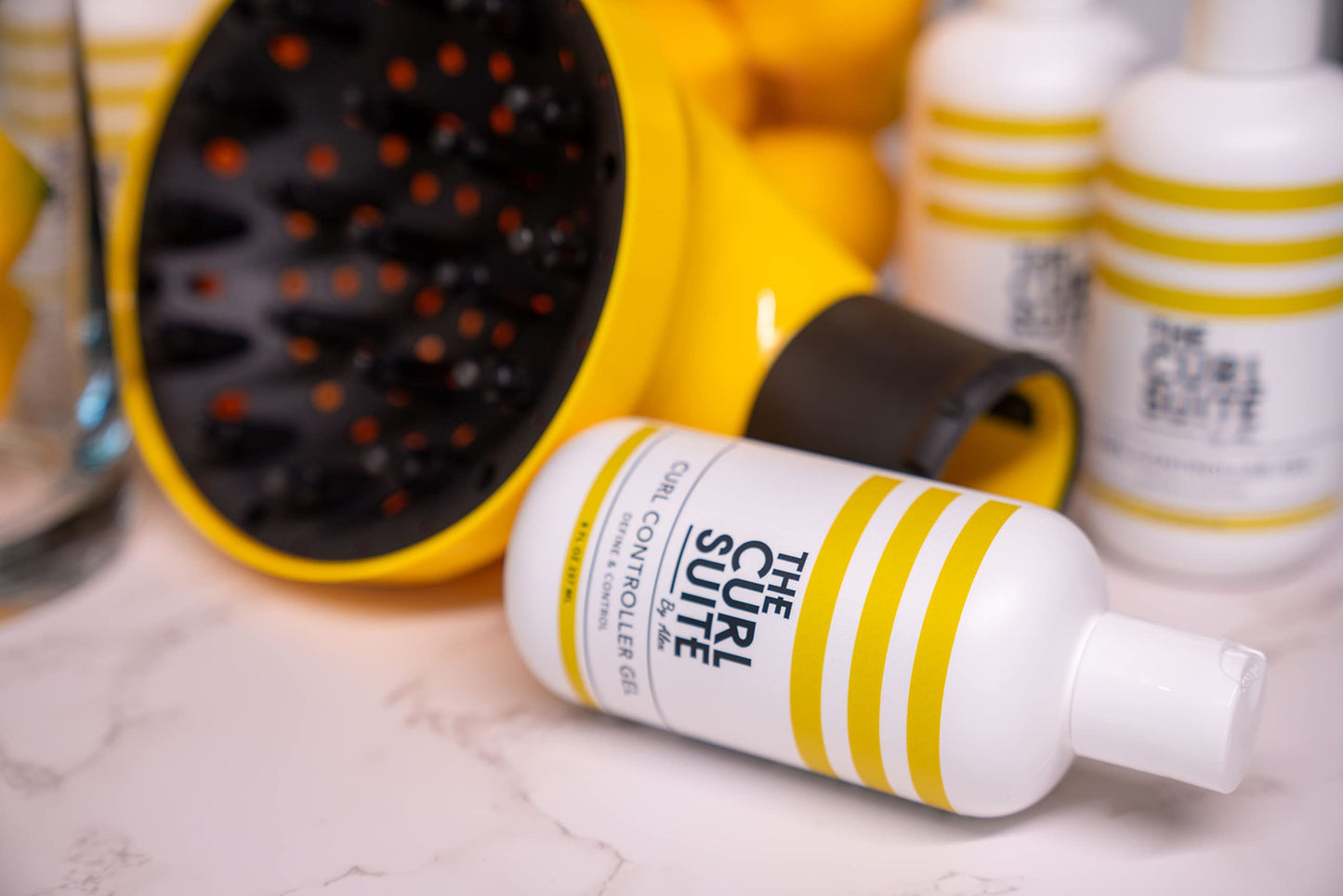 The Curl Suite Curl Controller - Long-Lasting Styling Gel for Curly, Coily, and Wavy Hair, Unisex (8 Oz)