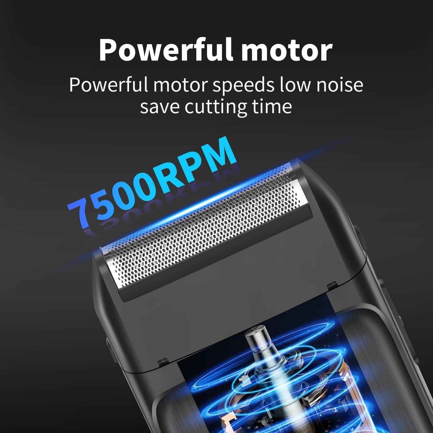 KEMEI KM-T366 Electric Foil Shaver for Men, Cordless Beard Trimmer with Pop-up Trimmer, Rechargeable Mens Razors for Shaving & Bald Head