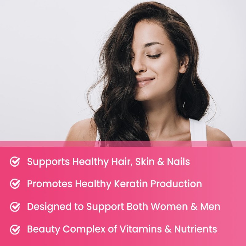NutraChamps Biotin Gummies 5000mcg with Collagen, Keratin & More – Hair Skin and Nails Vitamins for Women & Men – Support Normal Hair Growth Cycle - Enhanced with Vitamin C, D3, Zinc