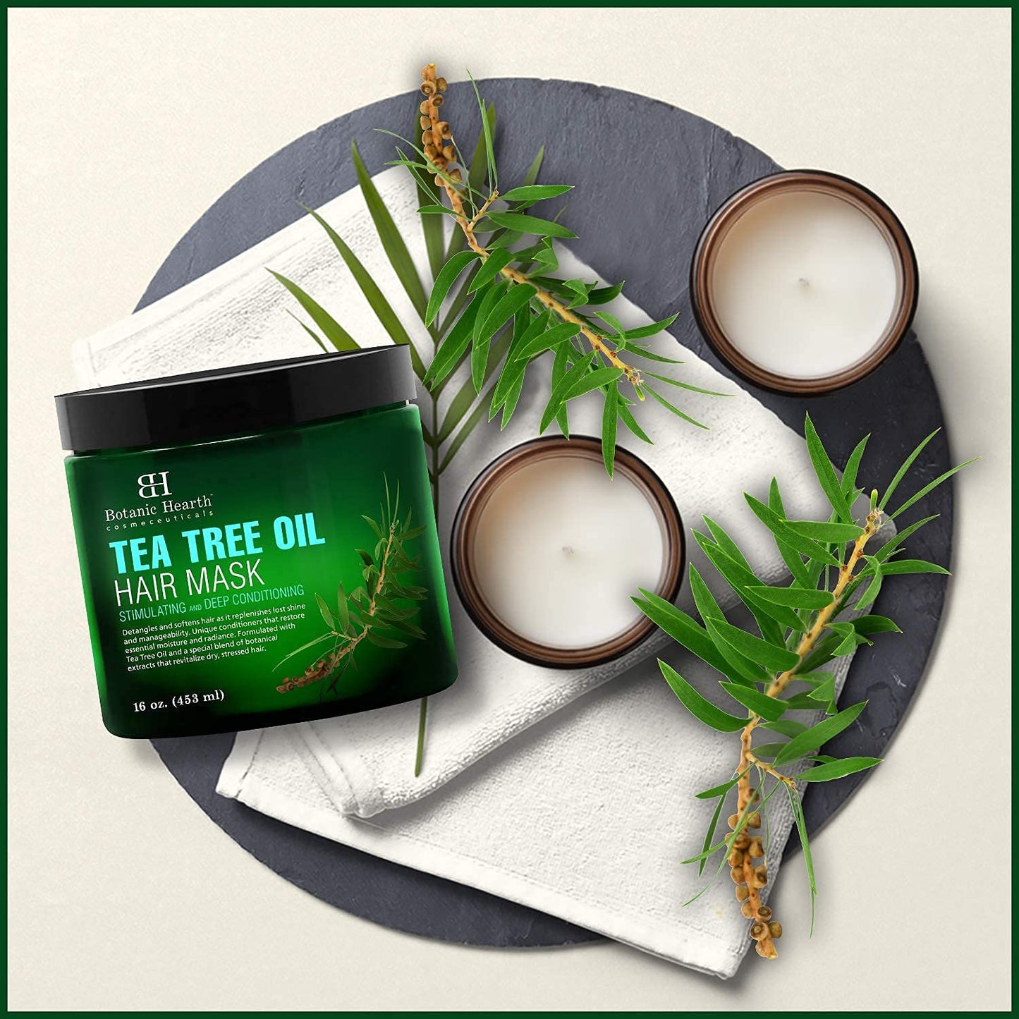 Botanic Hearth Tea Tree Hair Mask, Shampoo & Conditioner Set (16 oz each) Bundle