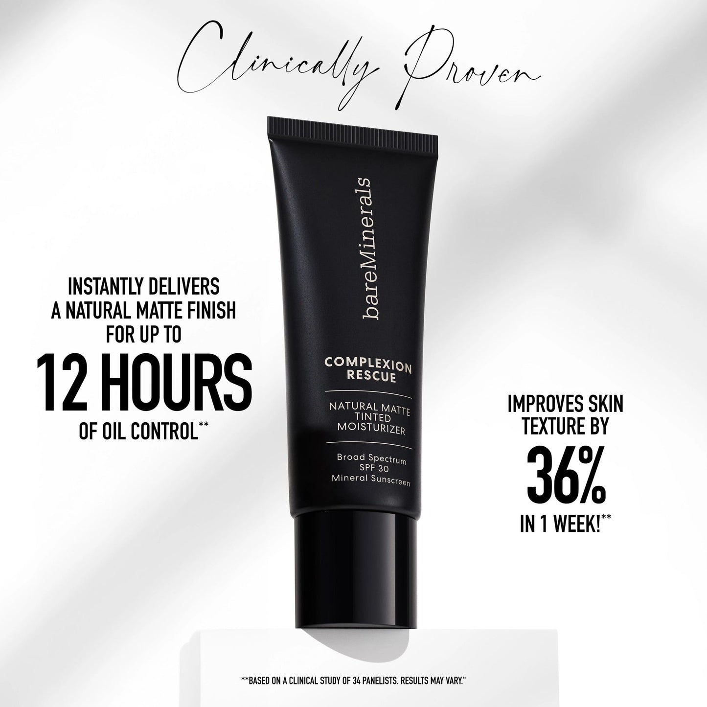 Complexion Rescue Natural Matte Tinted Moisturizer, Ginger 06, Vegan, Cruelty-Free & Dermatologist-Tested