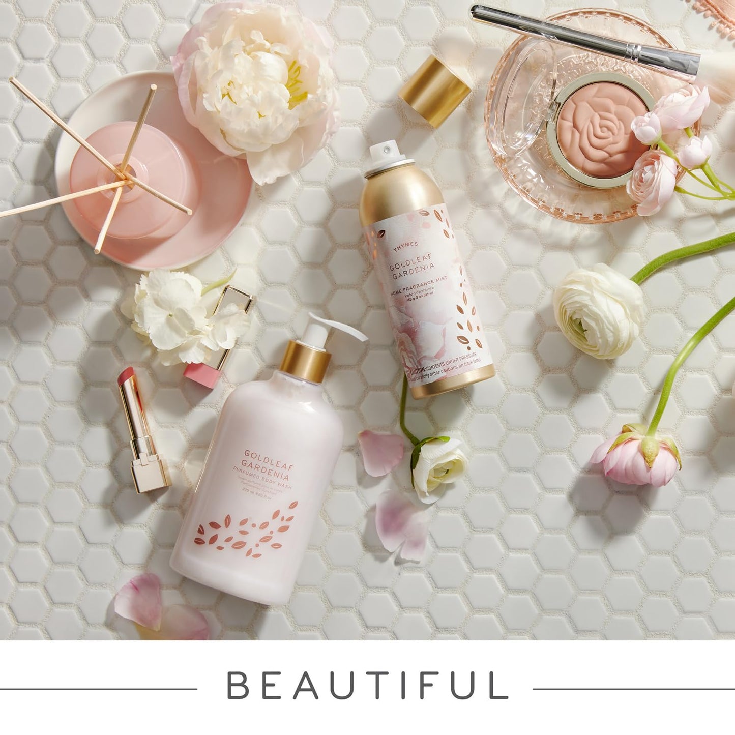 Thymes Hand Lotion Gold Pump - Goldleaf Gardenia (8.25 Fl Oz)