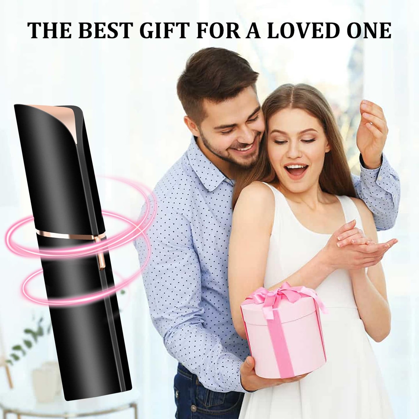 Flawless Facial Hair Removal for Women, Electric Painless Rechargeable Facial Hair Remover for Face, Lip, Chin with 2 x Replacement Heads