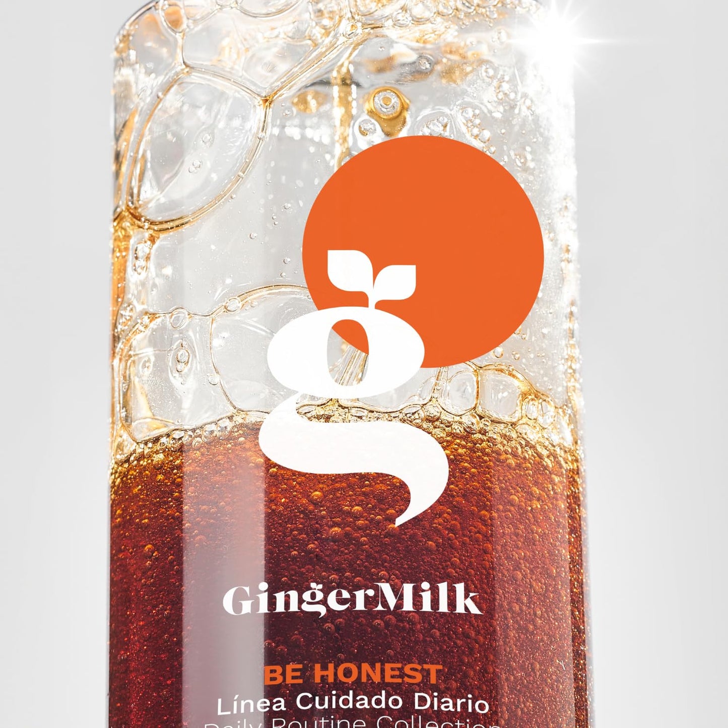 GINGER MILK - Daily use shampoo for all hair types. Controls hair loss and stimulates hair growth with a potent ginger-based formula | 16oz | Be Honest