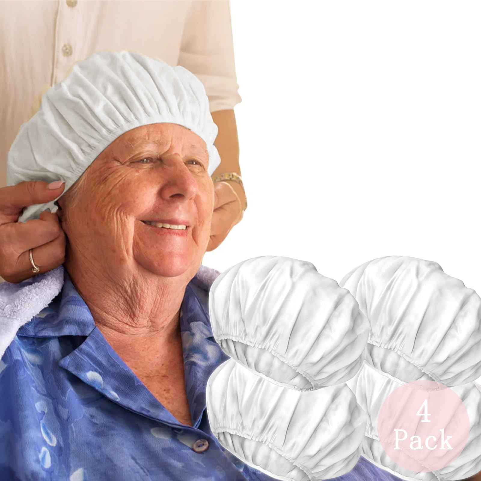 No Water Rinse Free Shampoo Cap (Pack of 4)