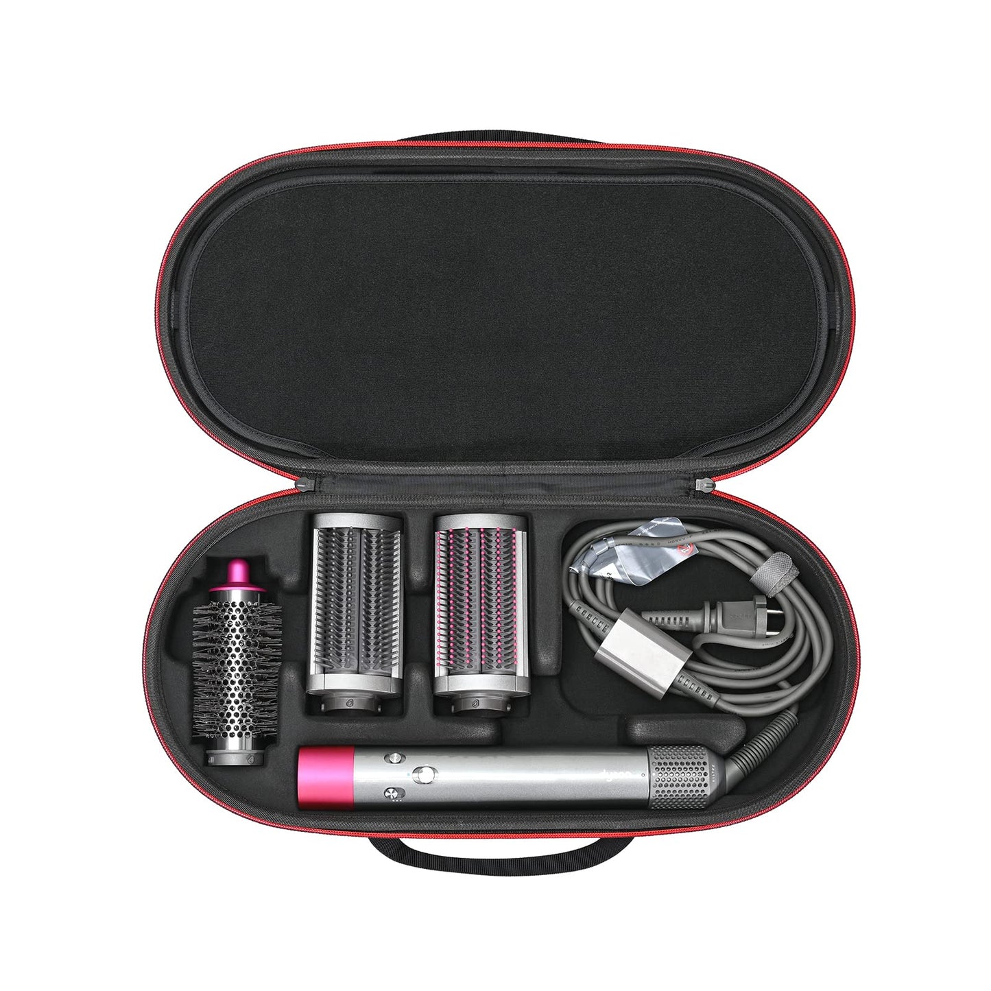 RLSOCO Travel Case for Dyson Airwrap Complete Long/Complete Styler HS08 HS05 HS01,NOT for Dyson Airwrap i.d. - Fits 4pcs Long Barrels or Short Barrels - Black (Case Only,Hair Styler is not Included)