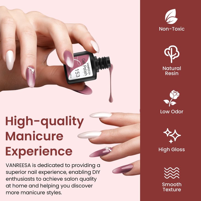 VANREESA 58 Pcs Gel Nail Polish Kit with U V Light 40 Colors Gel Nail Polish Set Glossy & Matte Top Coat Complete Gel Nail Kit with Manicure Tools Gel Polish Kit Gifts for Women