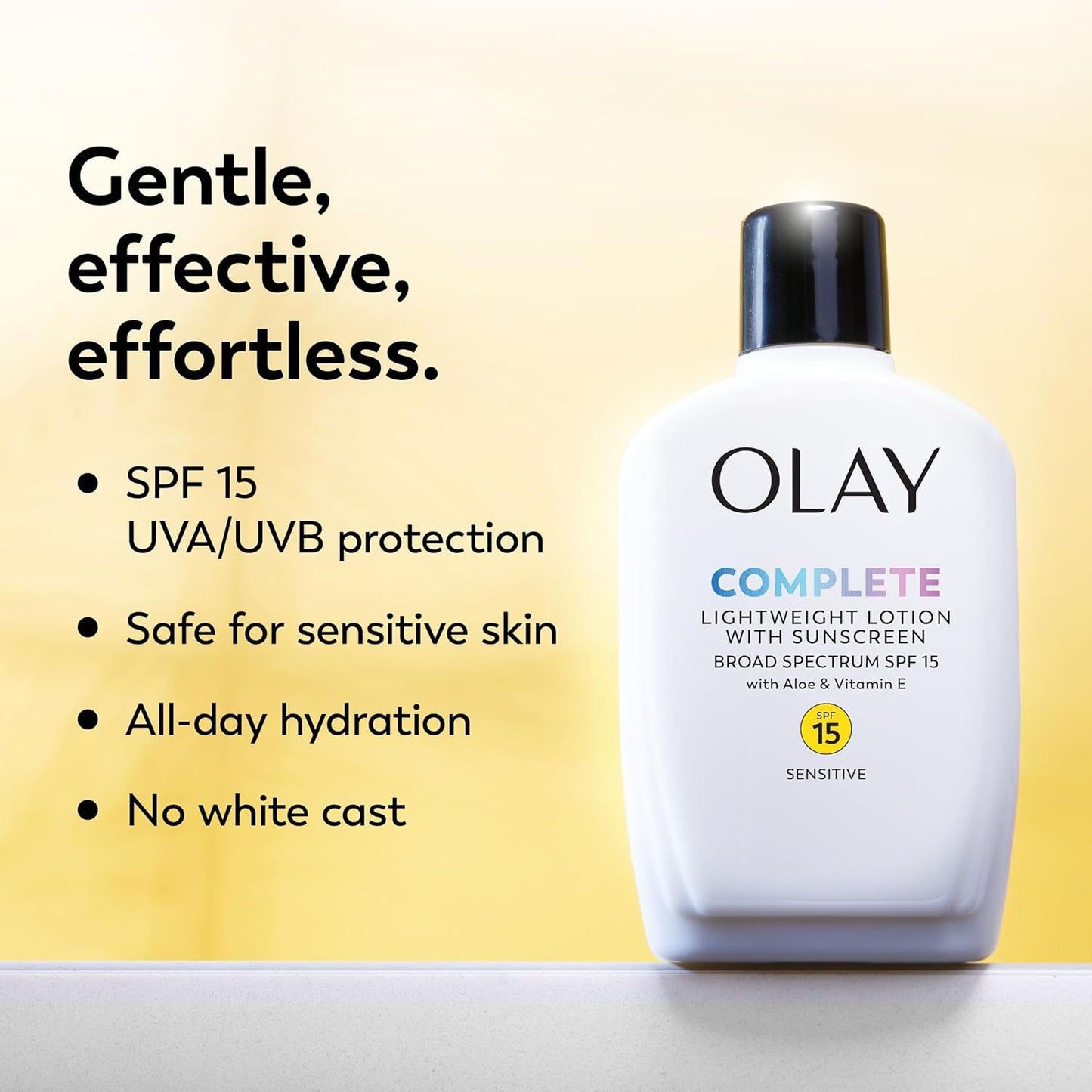 Olay Complete Moisturizer Lotion with SPF 15 - Sensitive Skin, 6 oz Each | 2-Pack