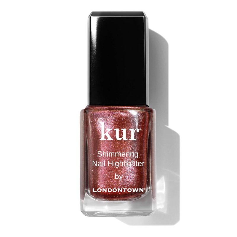 LONDONTOWN Shimmer Nail Highlighter - Iridescent Copper Rose Gold Nail Polish | Vegan & Cruelty-Free, 0.40 fl oz