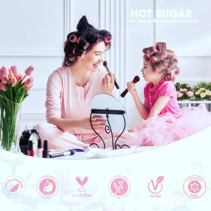 Makeup Kit for Girls - Hot Sugar Makeup Set with Reusable Train Case | Eyeshadow Palette, Blush, Lipstick & More
