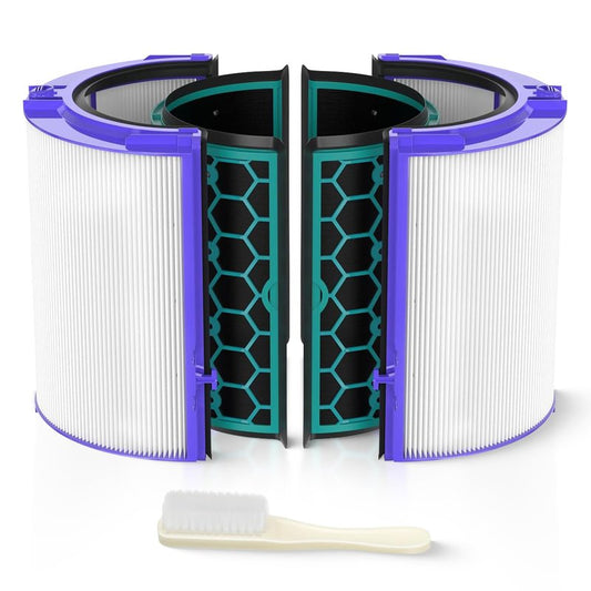 TP04 Replacement Filter | 360° Combi Glass HEPA & Activated Carbon Filter | Compatible with Dyson HP04, TP04, DP04, TP05, DP05 Air Purifi-er | Perfect Fit & Reliable | Easy to Install