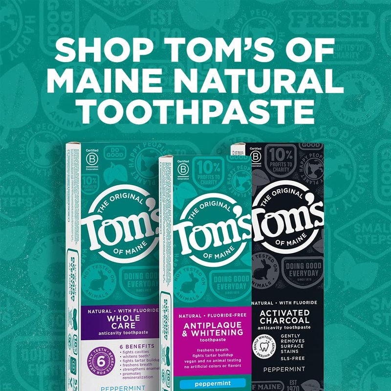 Natural Fluoride Toothpaste - Cool Peppermint Flavor | 4.7 oz. 2-Pack