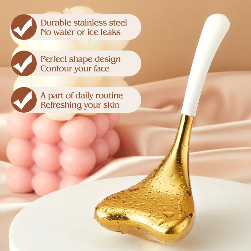 Ice Globes -Facial Skin Care Tools for Women, Cryo Sticks -Unbreakable Stainless Steel and Special Design, Esthetician Supplies Cooling Spa Globes,Mothers Day Gifts for Mom