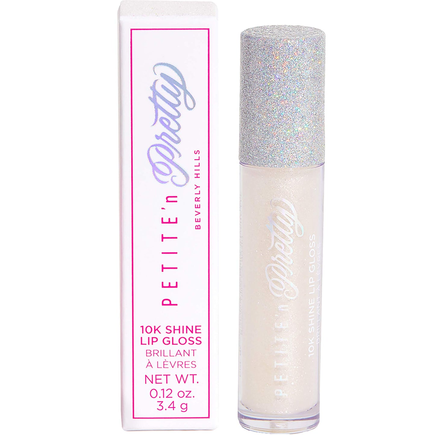 Petite 'N Pretty 10k Shine Lip Gloss Trio Set - Makeup for Kids, Tweens, Teens - High Shine, Lightweight, Made in the USA (Shell Shocked, Diamond Heist, Glow Down)