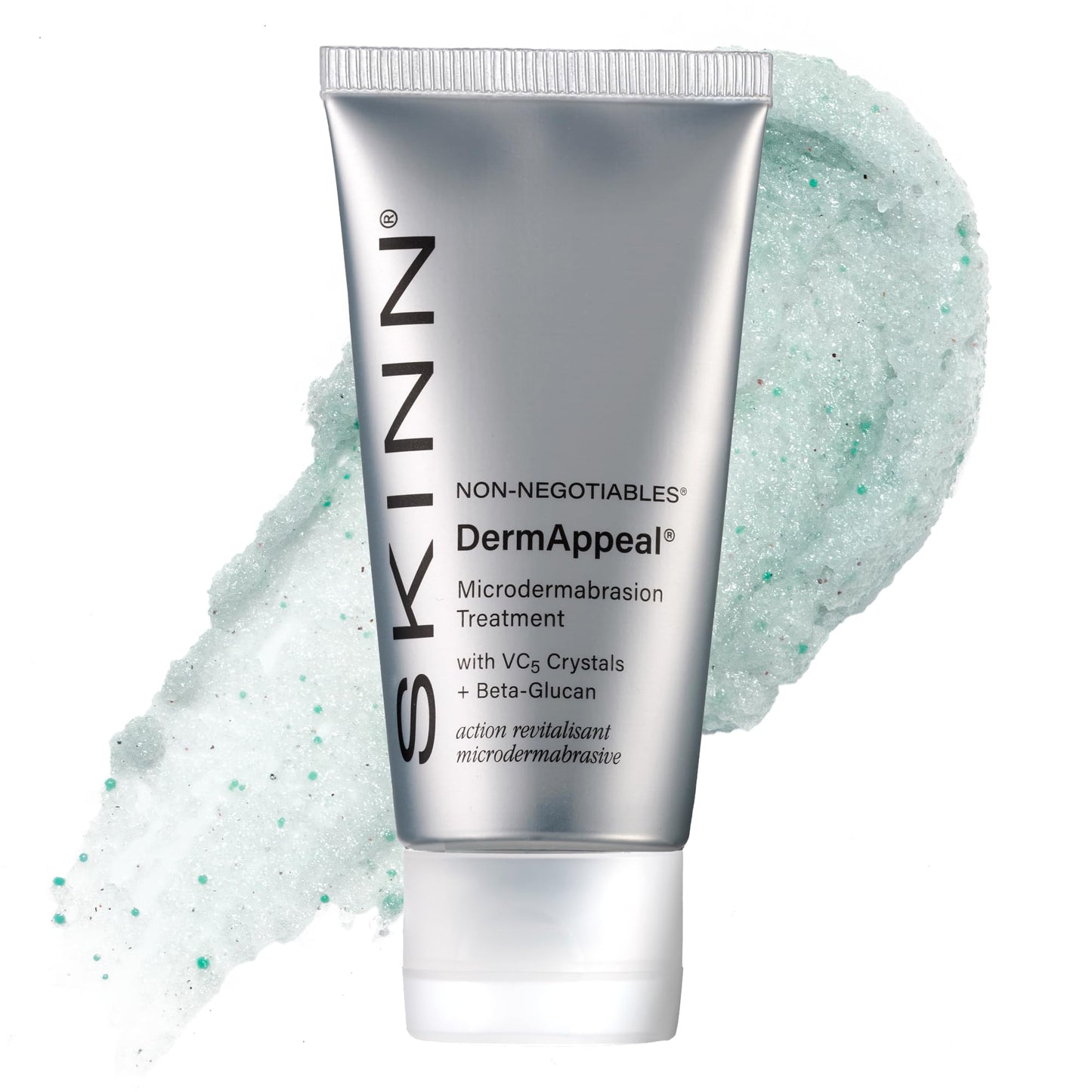 SKINN DermAppeal Microdermabrasion Face Scrub - Professional-Level Exfoliating Facial Scrub with Headband for Mess-Free Application - Daily Skin Care for Wrinkles & Fine Lines & Smooth, Glowing Skin