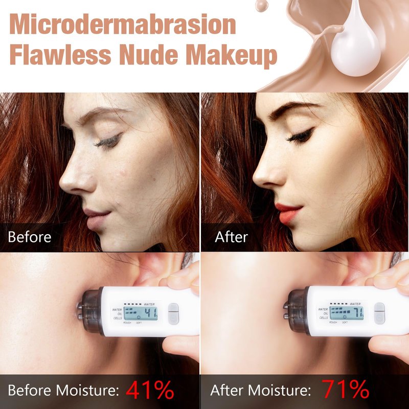 Concealer Cover Cream, Flawless Colour Changing Warm Skin Tone Foundation Makeup, Base Nude Face Liquid Cover Concealer (2 pcs)