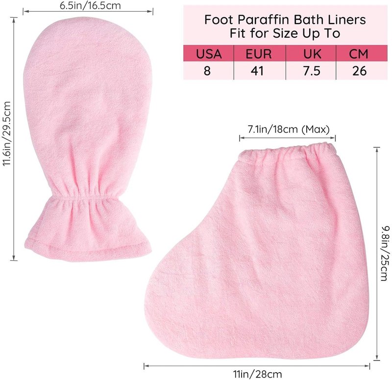 Paraffin Wax Bath Liners & Gloves - 200pcs Spa Mittens for Hands & Feet | Ideal for Wax Therapy