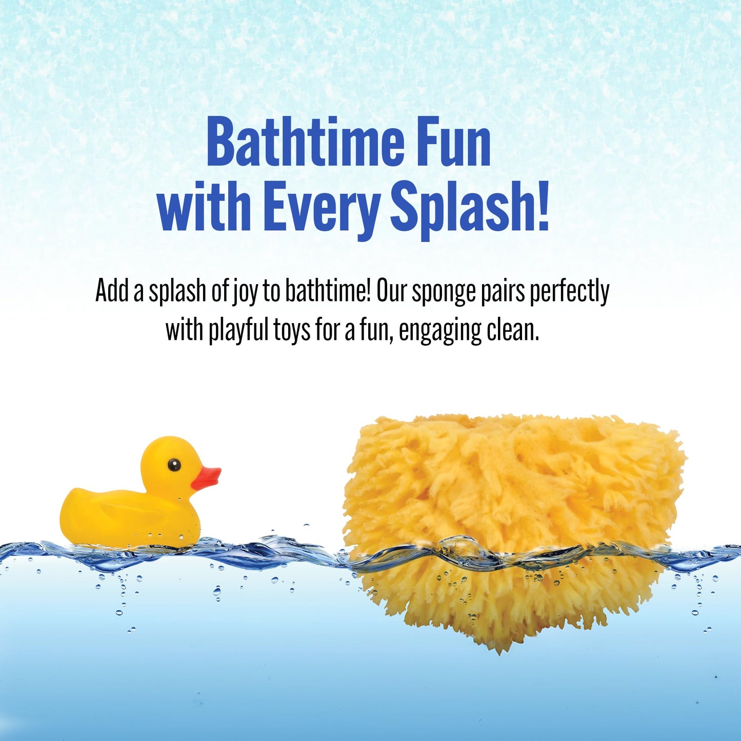 Baby Buddy Baby Bath 4in Yellow Sea Sponge, Absorbent Natural Sea Sponge, Soft on Tender Skin, Biodegradable, Hypoallergenic, Bath Accessories for Bathing, 3 Pack