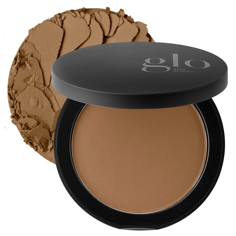 Glo Skin Beauty Pressed Base Powder Foundation, Chestnut Medium – Buildable Sheer to Full Coverage, Long Wear Face Powder Compact, Pressed Powder Makeup for Smooth, Semi-Matte Finish