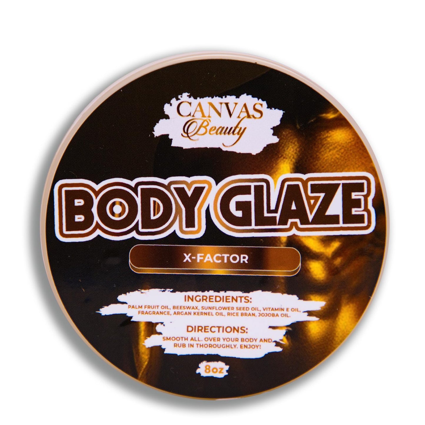 Canvas Beauty Body Glaze, Halo Moon - Moisturizing Non-Greasy Body Butter for Women With Beeswax, Jojoba Oil, and Rice Bran for Soft and Glowy Skin