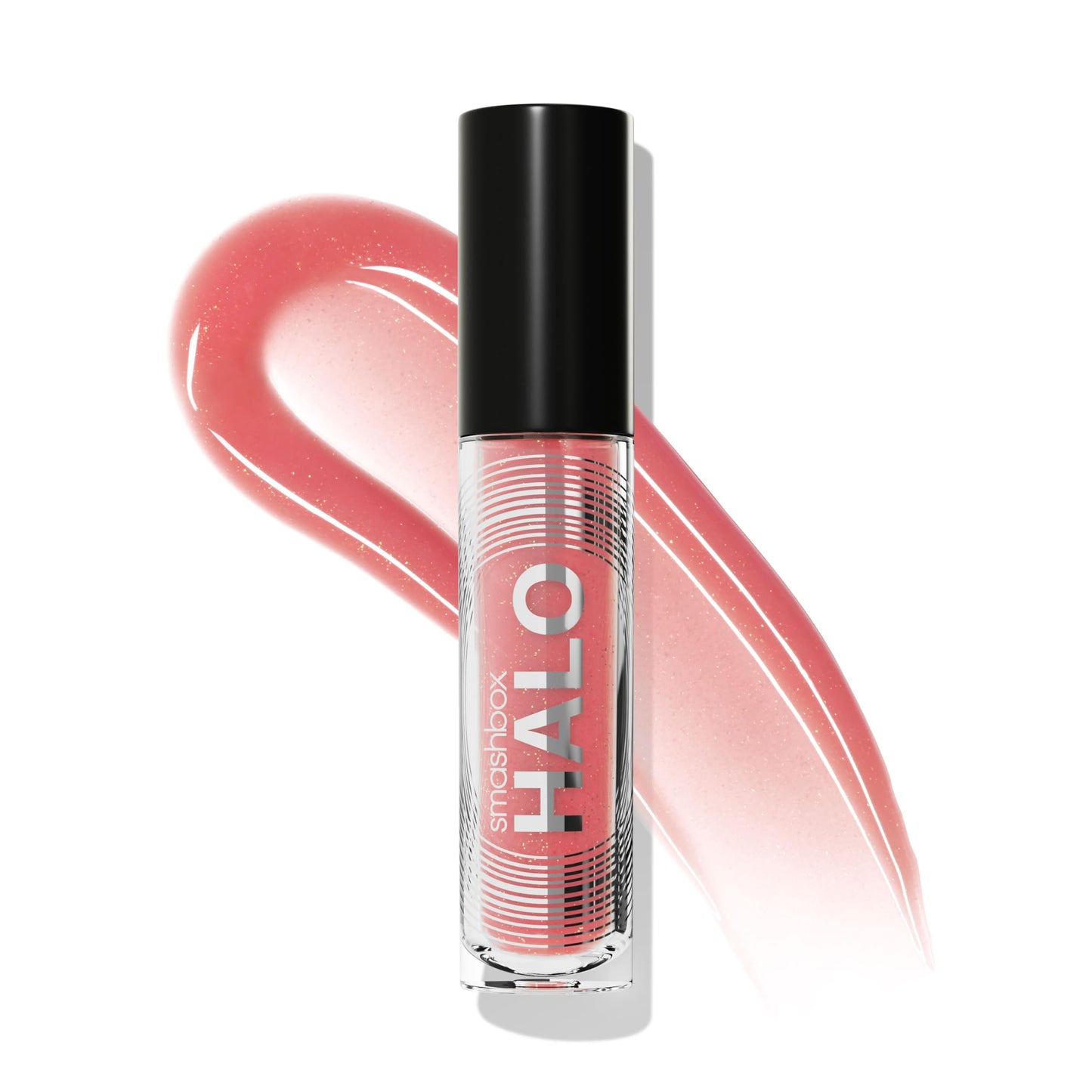 Smashbox Halo Plump + Glow Lip Gloss | Non-Sticky, Hydrating, Plumping Lip Gloss with 6-Hour Shine | Hyaluronic Acid and Vitamins C+E, 0.14 Fl Oz, Gem