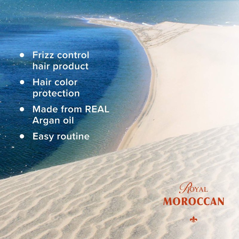 Royal Moroccan Sulfate Free Shampoo | Argan Oil Shampoo | Shampoo for Color Treated Hair | Moisturizing Shampoo Argan Oil Hair Products (1000 ml 33.8 oz)