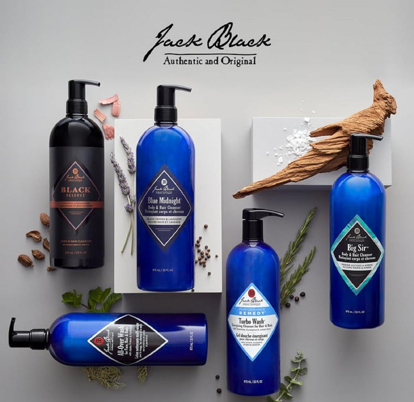 Jack Black All Over Wash Face, Body & Hair Cleanser, 3 Fl Oz – Citrus, Mint & Oakmoss – Mens Face Wash, Body Wash, Shampoo, Skin Care, Hair Care, Multi-Purpose Body Wash Men, Sulfate–Free