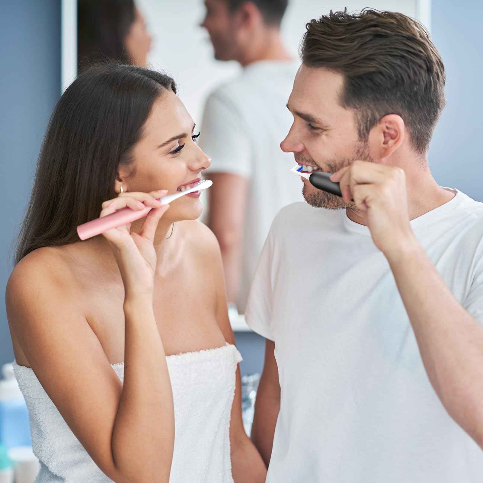 Replacement Toothbrush Heads for Philips Sonicare - 16 Pack Soft Gentle Bristles Compatible with Most Sonicare Click-On Electric Toothbrushes (White)