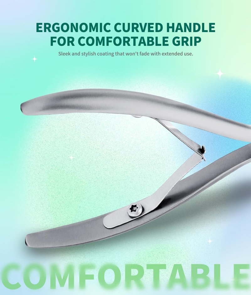 Ingrown Toenail Clippers - Sharp Pointed Stainless Steel Cutter for Thick Nails | 7-Shaped Beveled Design