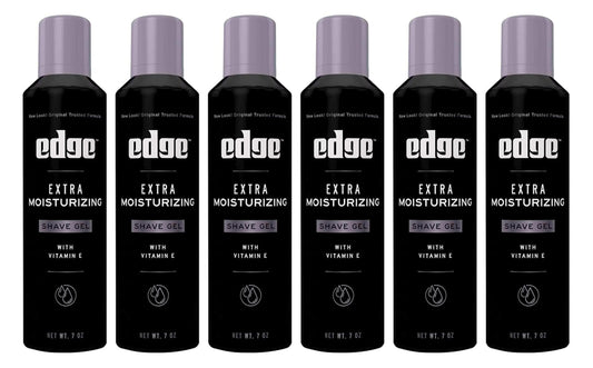 Edge Extra Moisturizing with Vitamin E Shave Gel 7 oz (Pack of 6)
