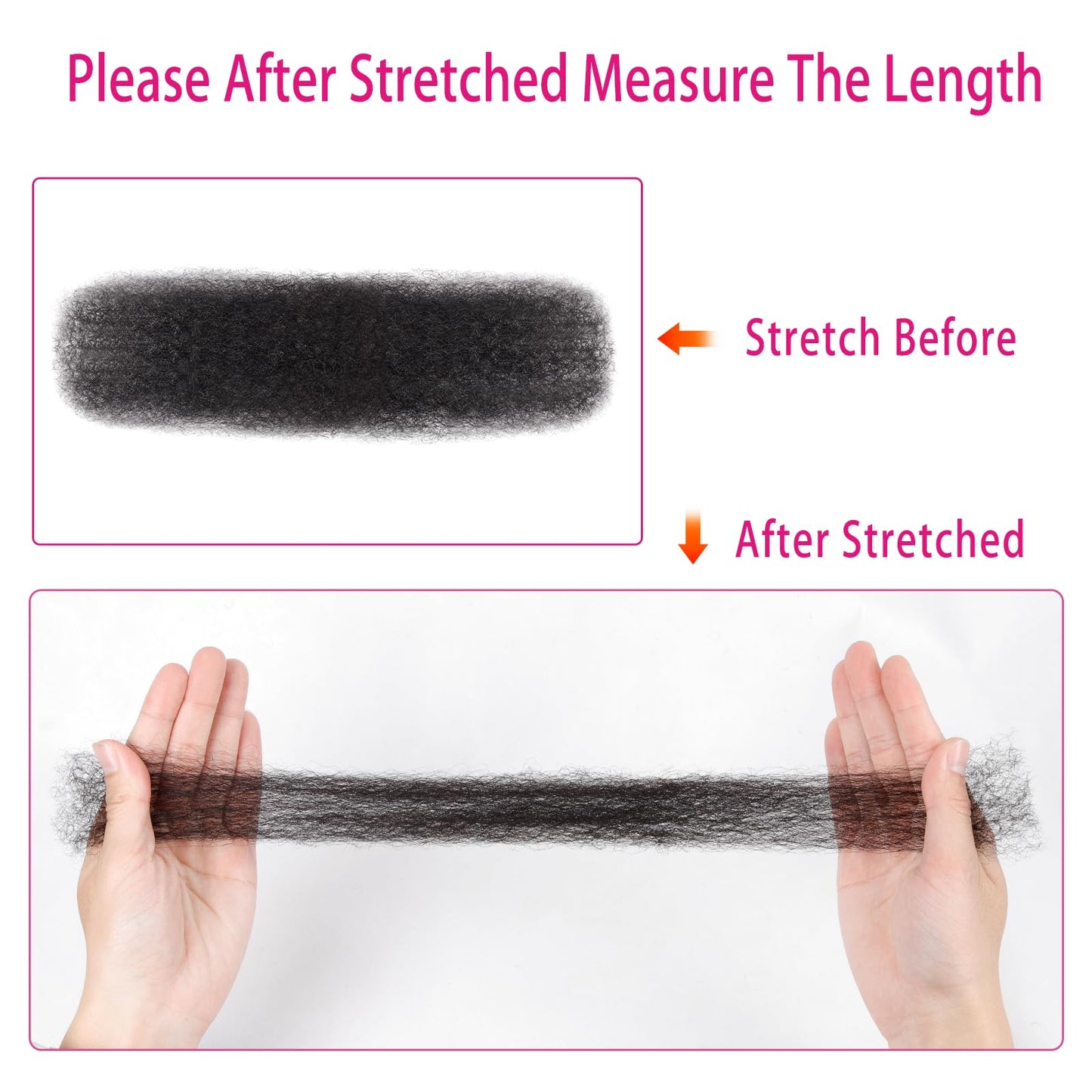 Afro Kinkys Bulk Human Hair For Braiding Afro Kinky-Curly Human Hair Bulk For Mini Twist Hair 16Inchs 50g/pack Bulk Human Braiding Hair For Micro Locs Extensions (1B, 16Inchs,50g/pack)