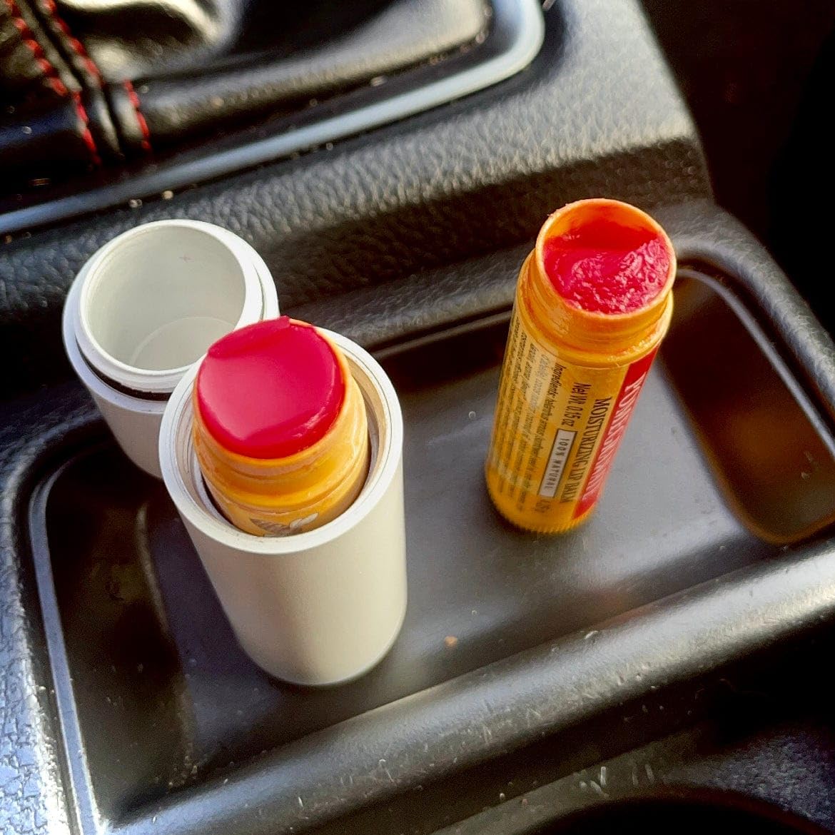 Chapie OG | Vacuum Insulated Lip Balm Keychain Holder, Prevents Melting & Messes | 3-Pack (Christmas)