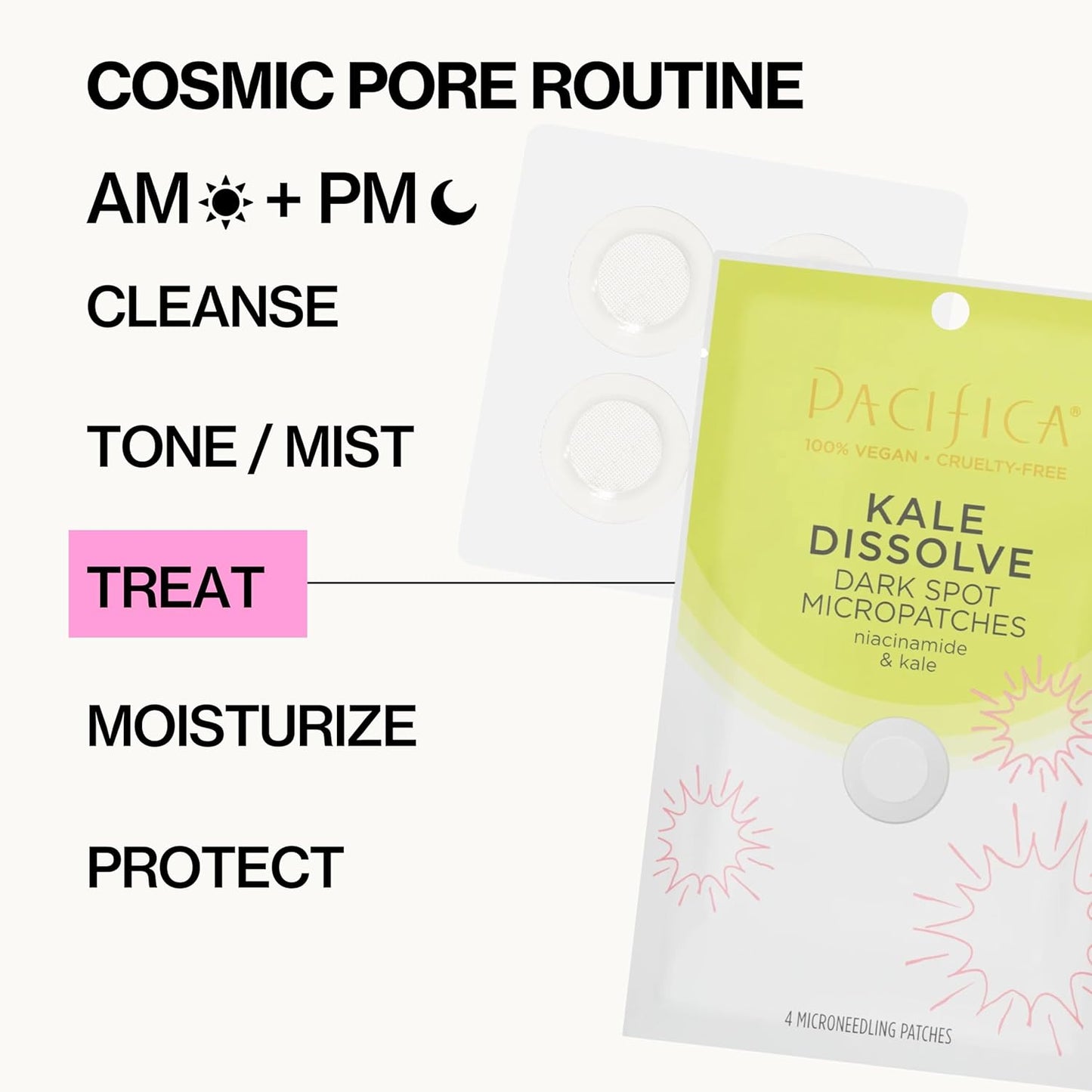 Pacifica Dark Spot Dissolving Micropatches - Niacinamide Microneedling Dots for Post-Acne Marks | 12-Pack Brightening Treatment