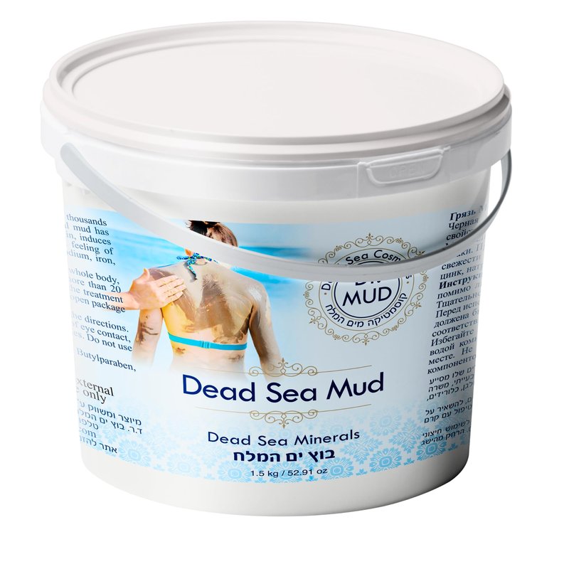 Dr. Mud's Dead Sea Mud Body Mask – Black Clay Body Treatment with Natural Dead Sea Minerals | Deep Cleansing Skin & Beauty Dead Sea Mask – Skin Care Detox Product for Men & Women (1500 gr)