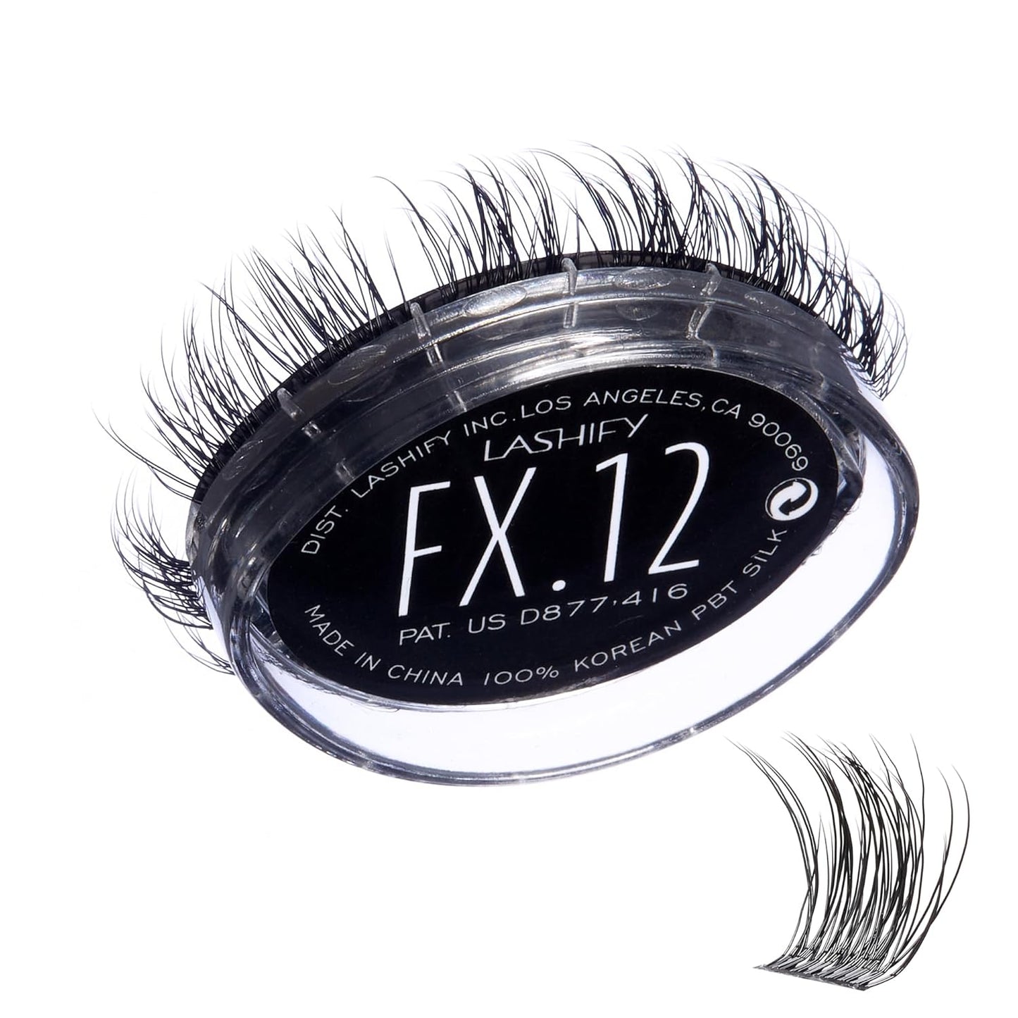 Lashify Fluffy FX 12mm Gossamer Eyelash Extensions | Curly & Fluttery Black Refill Lashes