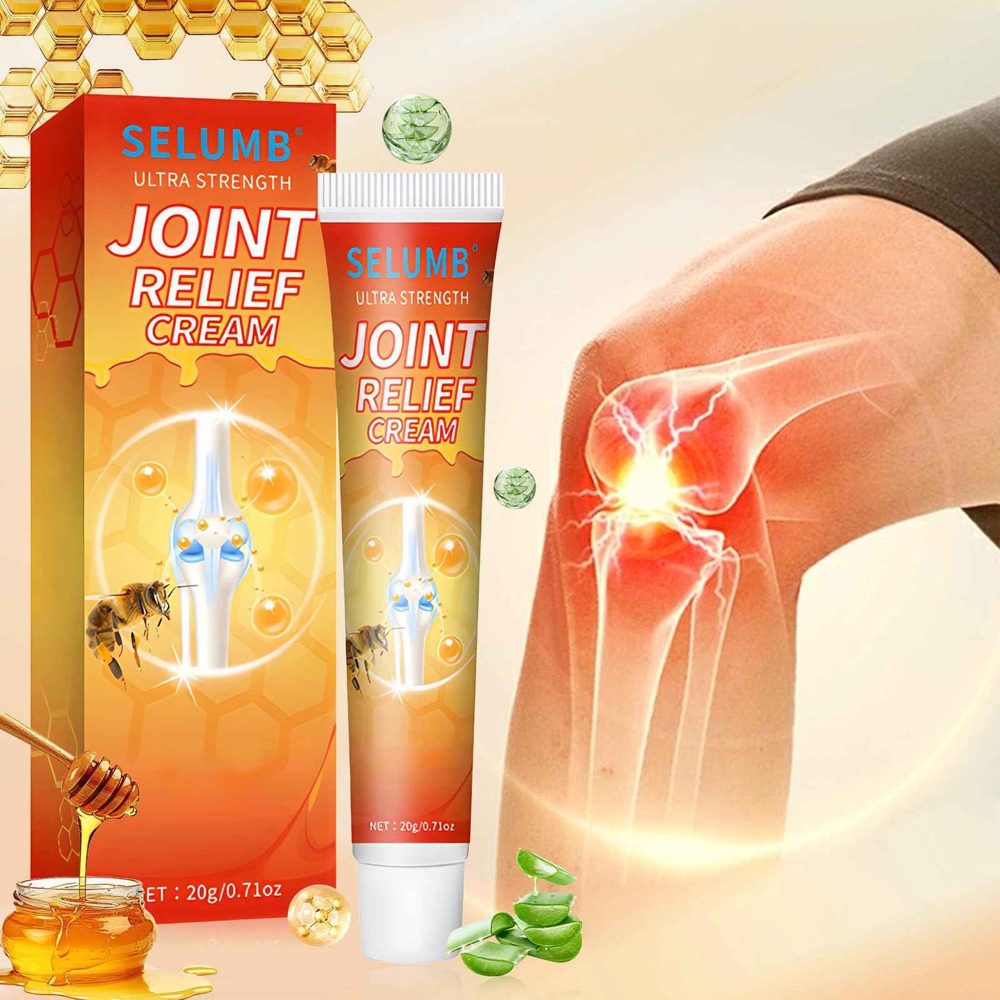 TFSUDI 3Pcs Joint Relief Cream Arthritis Ultra Strength, Joint Advanced Cream, for Back, Neck, Feet, Shoulde