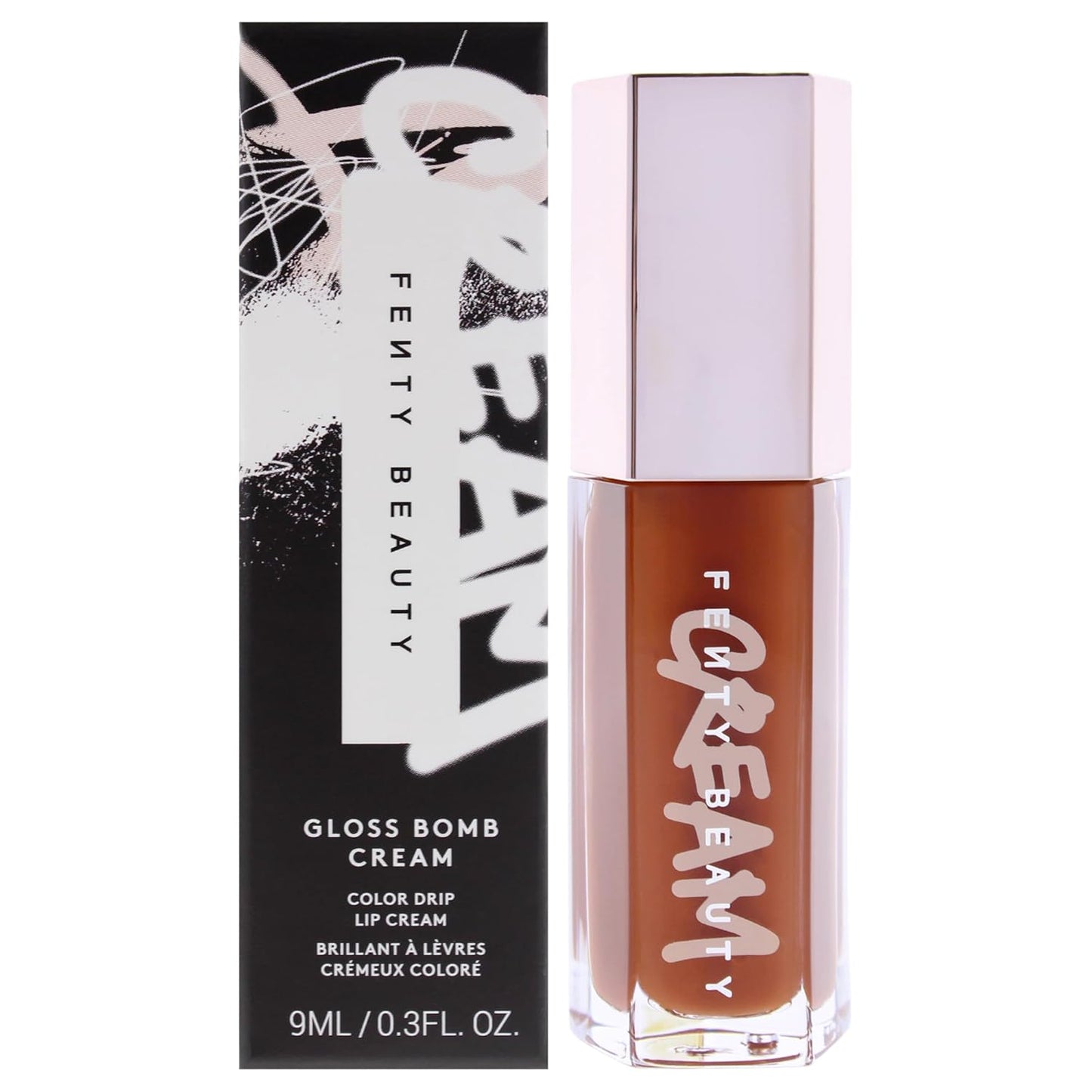 Fenty Beauty Gloss Bomb Color Drip Lip Cream - 04 Cookie Jar | Moisturizing Lipstick, 0.3 oz