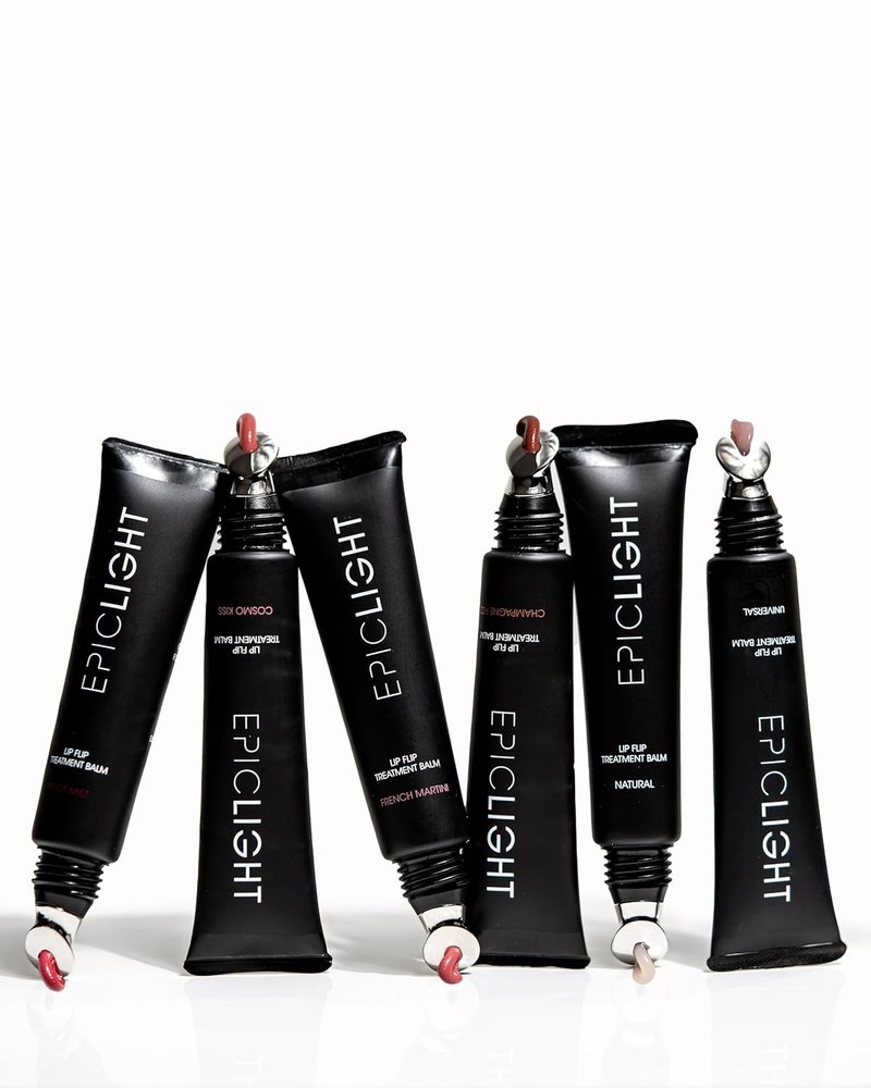 EpicLight Lip Flip Tints Treatment Balm - Hydrating Lip Plumper & Peptide Infusion | Pinot Mist Color