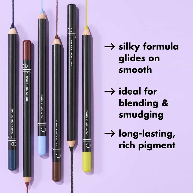 e.l.f. Smoky Kohl Eyeliner, Eye Pencil For Creating Long-Lasting, Bold, High-Pigmented Makeup Looks, Vegan & Cruelty-Free, Cloud Nine