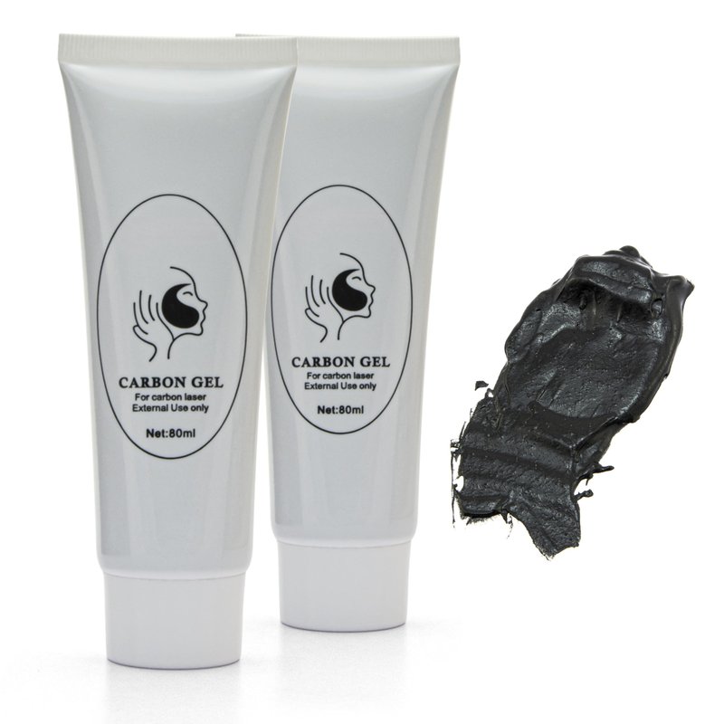 Elitzia Carbon Gel Peel Skin Care Rejuvenation Black Doll Facial Skin Deep Cleaning with Nano Activated Carbon for Laser Carbon Cream ETBDF80 80ml Pack of 2